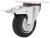 TT6-RW Колесо D-100мм поворотное с тормозом для тележки Thorvik