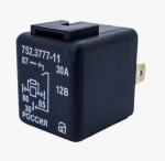 Реле 752.3777-10 4-х контактный 12V 30А МТЗ ближнего/дальнего света, отопителя 752.3777-11АТ с кронштейном и резистором