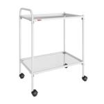 Столик процедурный СПп-01 МСК-501-01М металлический с двумя стеклянными полками