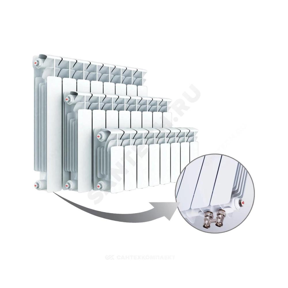 Радиатор биметаллический Base Ventil 350 5 секций Qну=695 Вт с т ...