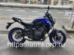 Мотоцикл naked bike Yamaha MT-07 ABS рама RM33J нэйкед байк среднекубатурный спортивный дорожный гв 2023 пробег 15 т.км черный синий