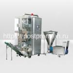 Вертикальная упаковочная машина для пастообразных и жидких продуктов в пакеты в форма параллелепипеда