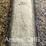 Галька мраморная белая 2-5 мм для каменного ковра