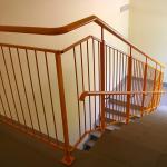 Ограждение лестницы ОГЛ вертикальное заполнение AISI 304 высота 1200 мм, круглая труба 50,8х1,5 мм