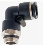 Соединитель трубки ПВХ, полиамид d=12мм (наружная резьба) М16х1.5 угольник металлический PL М16х1.5 d=12