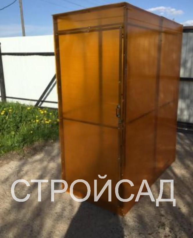 Сарайчик под инвентарь металлический, Хозблок из поликарбоната ...
