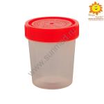 Контейнер нестерильный полимерный одноразовый "Солнышко" 100мл, без ложки (250 шт)