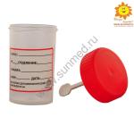 Контейнер нестерильный полимерный одноразовый "Солнышко" 60мл с ложкой ( 500 шт)