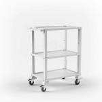 Стеллаж СП3-01 "ЕЛАТ" передвижной медицинский 3 полки (420х685х840) мм ЦЕНА ПО ЗАПРОСУ