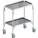 Тележка внутрибольничная 2-х ярусная ТБ-01-"КРОНТ"-2 Поддоны из нержавеющей стали 60582.