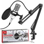 Конденсаторный микрофон Набор studio BM800 JBH белый с серебром (15шт/кор)