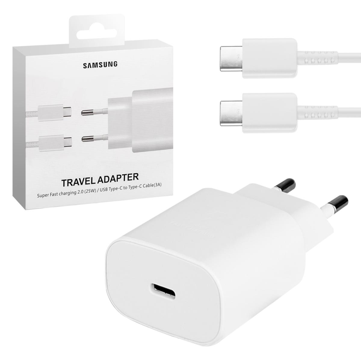 *СЗУ Type-C Samsung Note 10 Super PD Fast Charging Set белое (120шт/кор)