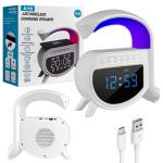 Портативная акустика RGB с беспроводной зарядкой A16 белый (30шт/кор)