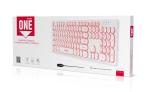 Клавиатура проводная с подсветкой Smartbuy ONE 328 USB белая (SBK-328U-W)/20