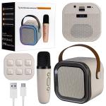 Портативная акустика с микрофоном K12 Бежевая (40шт/кор)