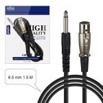 Кабель 6.5mm XLR-Jack 6.3mm cable 1.5M (160шт/кор)