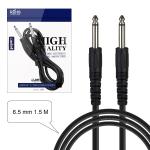 Кабель для микрофона Jack 6.3mm мама\мама 6.5mm 1.5M (160шт/кор)