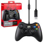 Джойстик XBOX 360 Wired Controller (проводной) черный (50шт/кор)