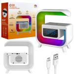 Портативная акустика RGB с беспроводной зарядкой G30 белый (24шт/кор)
