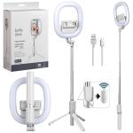 Селфи кольцо R10 белое