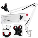 Настольный кронштейн-стойка для телефона NB-36 ISA (Пантограф) БЕЛЫЙ (28 шт/кор)