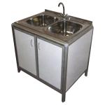 Стол лабораторный с мойкой СЛМ 2-01 85,5х63,5х85 см