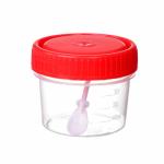 Контейнер стерильный медицинский с ложкой красная крышка Перинт 30 мл КО0НЛПП-30 500 шт