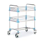 Столик-тележка медицинская инструментальная Медицинофф 04518/F-17 с принадлежностями 790x535x975 мм