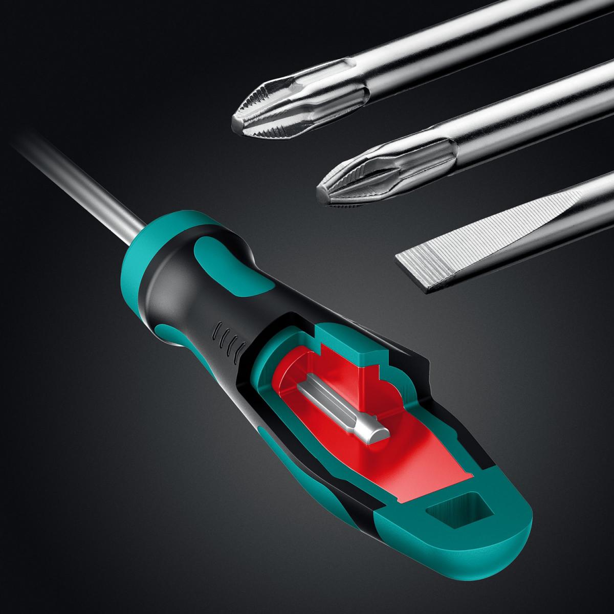 KRAFTOOL GRAND-152, 152 предм. , (1/2″+1/4″), Универсальный набор