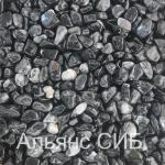 Галька черная для каменного ковра фр.2-5 мм