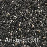 Щебень черный декоративный доломит фр. 10-20 мм (20 кг)