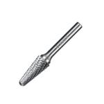 Твердосплавная борфреза тип L - Конус с закругленным углом 28гр, голова d=10мм, хвостовик d=6мм, ЗУБР 28810-10-25