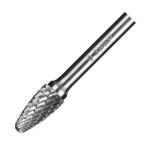 Твердосплавная борфреза тип F - парабола с закругленным углом, голова d=8мм, хвостовик d=6мм, ЗУБР 28805-8-20