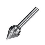 Твердосплавная борфреза тип J - зенкер с вершиной 60гр, голова d=6мм, хвостовик d=6мм, ЗУБР 28808-6-5