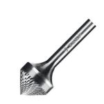 Твердосплавная борфреза тип K - зенкер с вершиной 90гр, голова d=20мм, хвостовик d=6мм, ЗУБР 28809-20-10