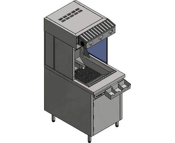 Станция хранения и фасовки картофеля фри Follett 600x950х1660 мм, доставка из Москвы