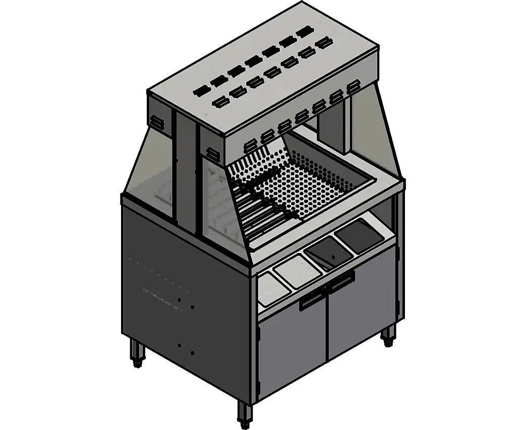 Станция хранения и фасовки картофеля фри Follett L900, 900x750х1450 мм, доставка из Москвы