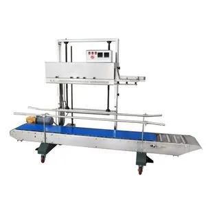Конвейерный запайщик пакетов Hualian Machinery FRM-1370AL/M для тяжёлых мешков (с датером), доставка из Москвы