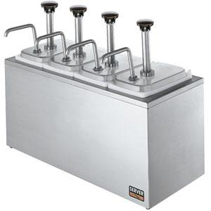 Дозатор для густых соусов настольный Server SB-4 83700 (BLACK KNOBS), доставка из Москвы