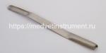 Шпатель нейрохирургический двухсторонний изогнутый 7х9, длина 185 мм