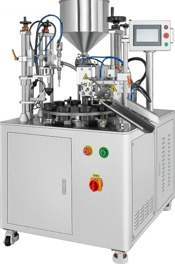 Фасовочно-упаковочная машина для туб полуавтоматическая Hualian HX-006, доставка из Москвы