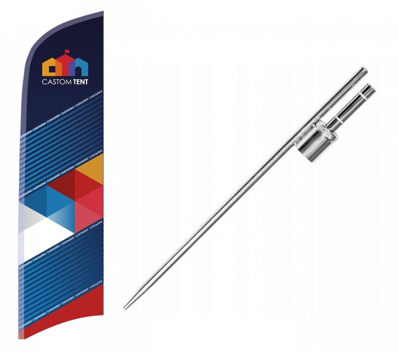 Основание флагштока в землю