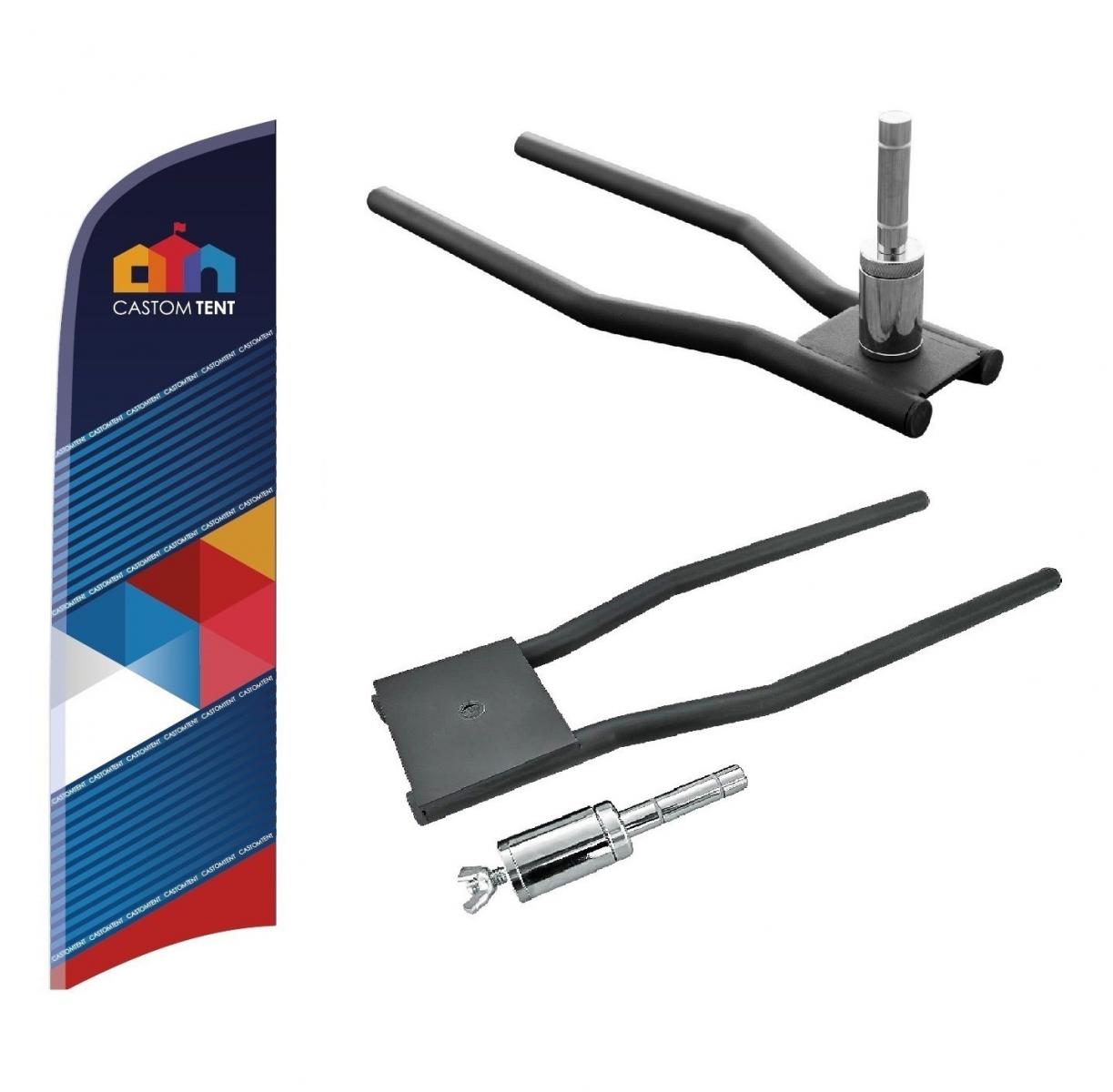 Основание флагштока под колесо