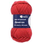 Пряжа Astra Premium 'Деметра' 100гр. 100м (50% шерсть, 50% акрил) 04 красный