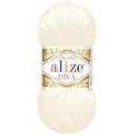 Пряжа ALIZE 'Diva' 100гр. 350м. (100% микрофибра) ТУ 450 жемчужный