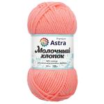 Пряжа Astra Premium 'Молочный хлопок' (Milk Cotton) 50гр 100м (+/-5%) (50%хлопок, 50%молочный акрил) 03 светло-коралловый