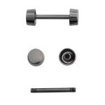 66789 Шпилька для сумки L-20мм/10мм с 'таблеткой' d-10мм металл, черный никель BIG