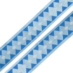 Лента атласная 'Ромбы', 45мм*3м синий