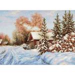 НВ-910 Набор для вышивания 'Деревенская улочка' 22*28см, МП Студия