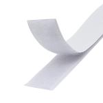 Лента-липучка самоклеящаяся длина 1 метр, ширина 25 мм, цвет белый